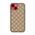 Gucci Leather Pattern iPhone 14 Case
