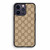 Gucci Leather Pattern iPhone 14 Pro Case