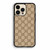 Gucci Leather Pattern iPhone 14 Pro Max Case