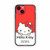 Hello Kitty Quotes iPhone 14 Case