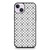 Louis Vuitton White Pattern iPhone 14 Plus Case