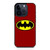 Batman Logo in Red iPhone 15 Pro Case