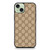 Gucci Leather Pattern iPhone 15 Plus Case