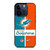 Miami Dolphins Cool iPhone 15 Pro Case