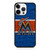 Miami Marlins Wooden Pattern iPhone 15 Pro Max Case