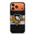 Pittsburgh Penguins Wooden Pattern iPhone 17 Pro Max Case