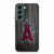 Los Angeles Angels Wooden Pattern Samsung Galaxy S22 Case
