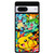 Pokemon Bulbasaur Charmander Squirtl and  Pikachu Google Pixel 7 Case