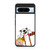 Calvin and Hobbes Making Faces Google Pixel 8 Case