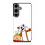 Calvin and Hobbes Making Faces Samsung Galaxy S24 Plus Case