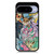 Pokemon stained glass pattern Google Pixel 10 Case