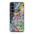 Pokemon stained glass pattern Samsung Galaxy S25 FE Case