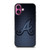 Atlanta Brave Noir iPhone 16 Plus Case