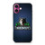 Minnesota Timberwolves Wooden Pattern iPhone 16 Plus Case