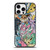 Pokemon stained glass pattern iPhone 16 Pro Max Case