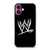 WWE Logo Black iPhone 16 Plus Case