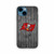 Tampa Bay Buccaneers Wooden Pattern iPhone 13 Mini Case