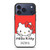 Hello Kitty Quotes iPhone 17 Pro Max Case