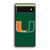 Miami Hurricanes 01 Motorola Google Pixel 6a Case
