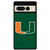 Miami Hurricanes 01 Motorola Google Pixel 7 Pro Case