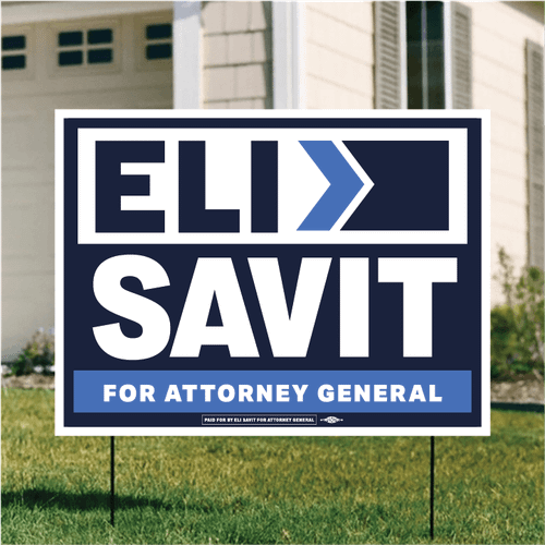 Eli Savit (24" x 18" Coroplast Yard Sign)
