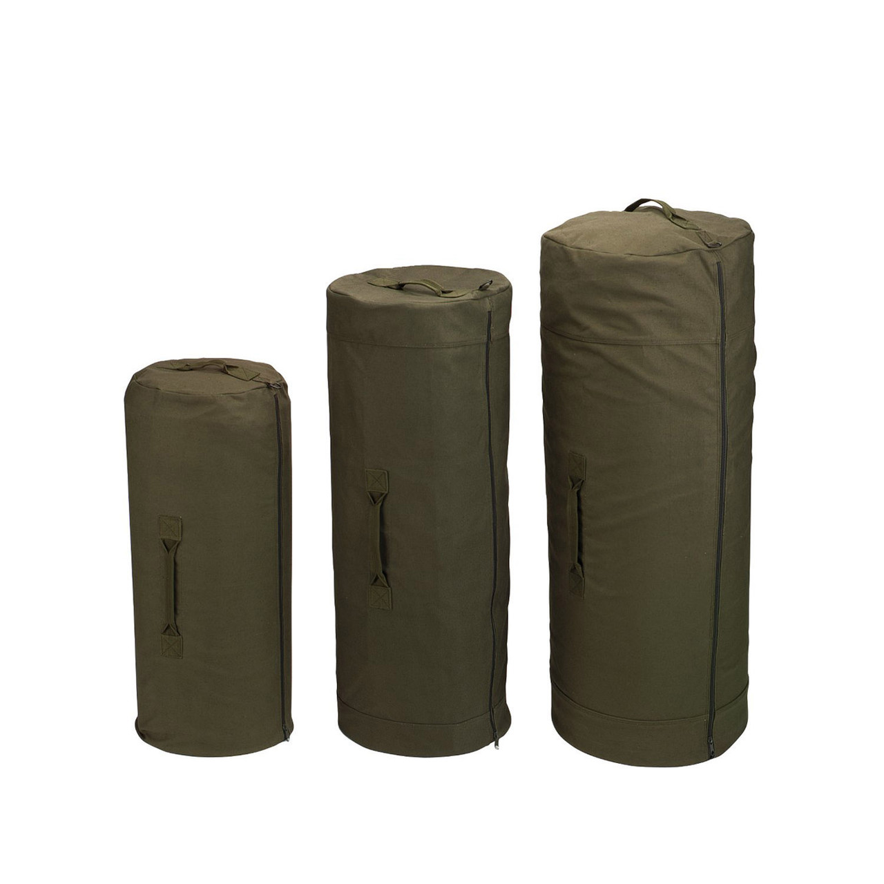 Rothco Canvas Duffle Bag With Side Zipper - Thunderhead Outfitters