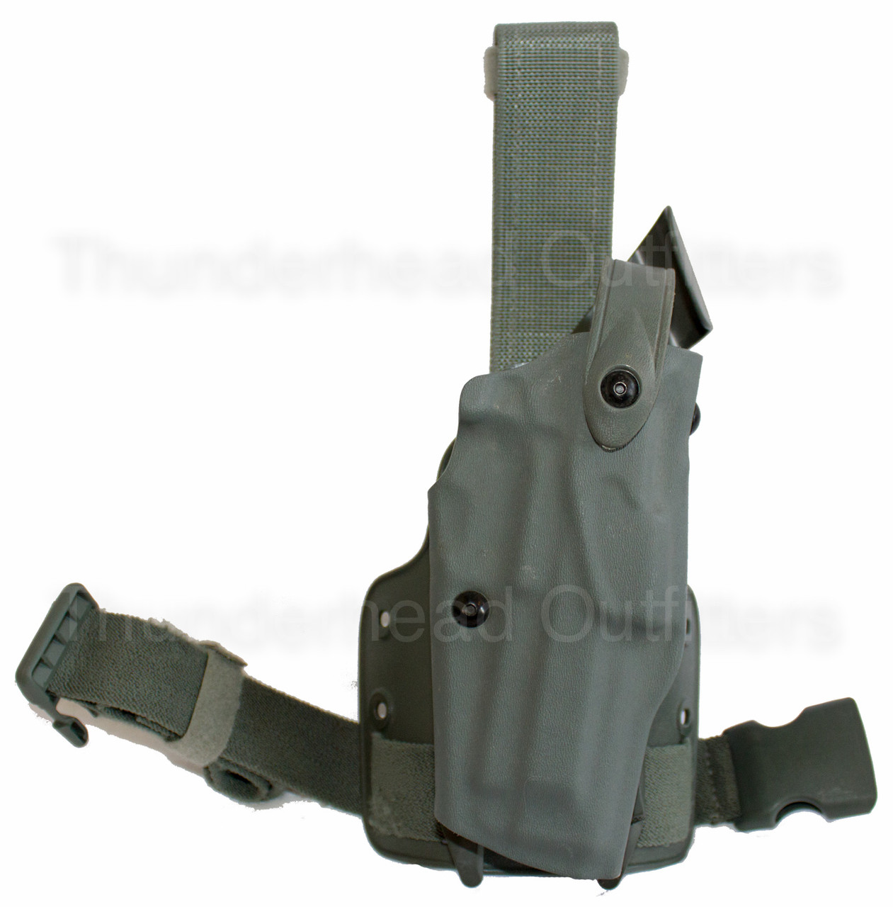Woodland Green Tactical Leg Holster for Full Size 9mm 40 45 Pistols -  Barsony Holsters