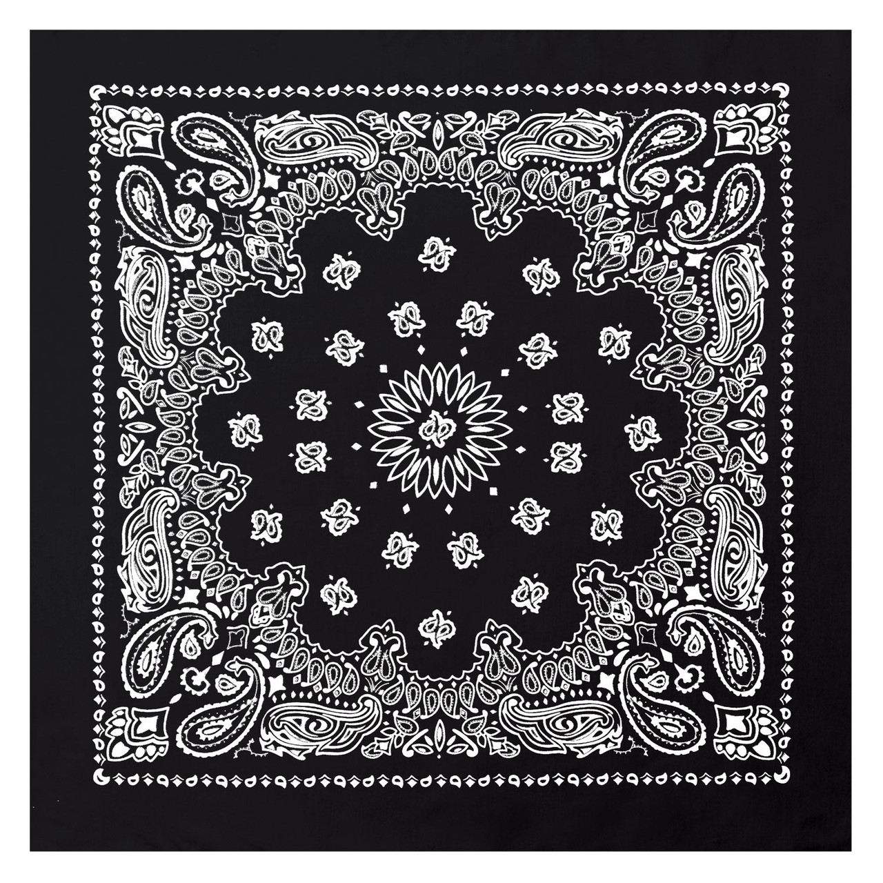 Rothco - Black - Trainmen Jumbo Bandana 27 in. x 27 in