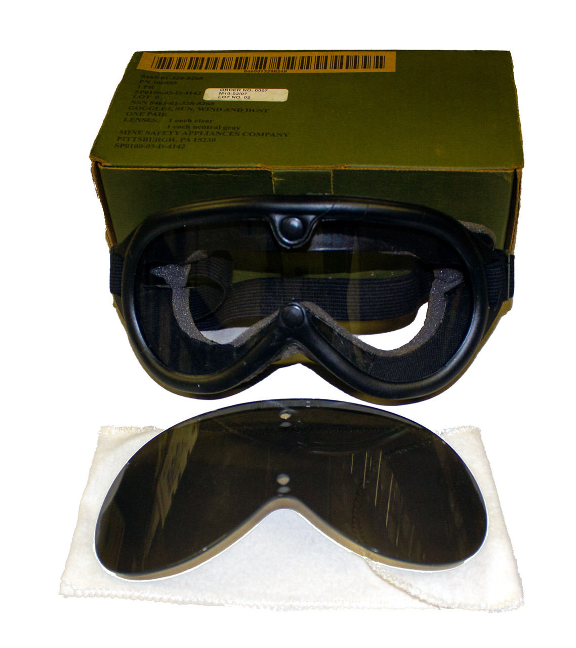 Sun, Wind and Dust Goggles, USGI: US Military Surplus