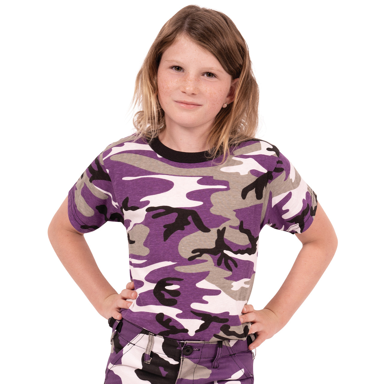 Little girls camo on sale shirt