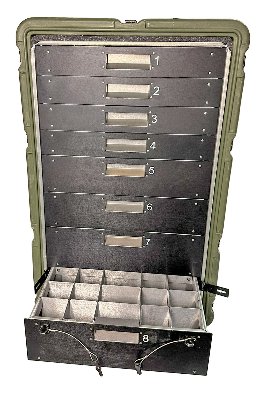 Pelican/Hardigg 8 Drawer Medical Supply Case MedChest