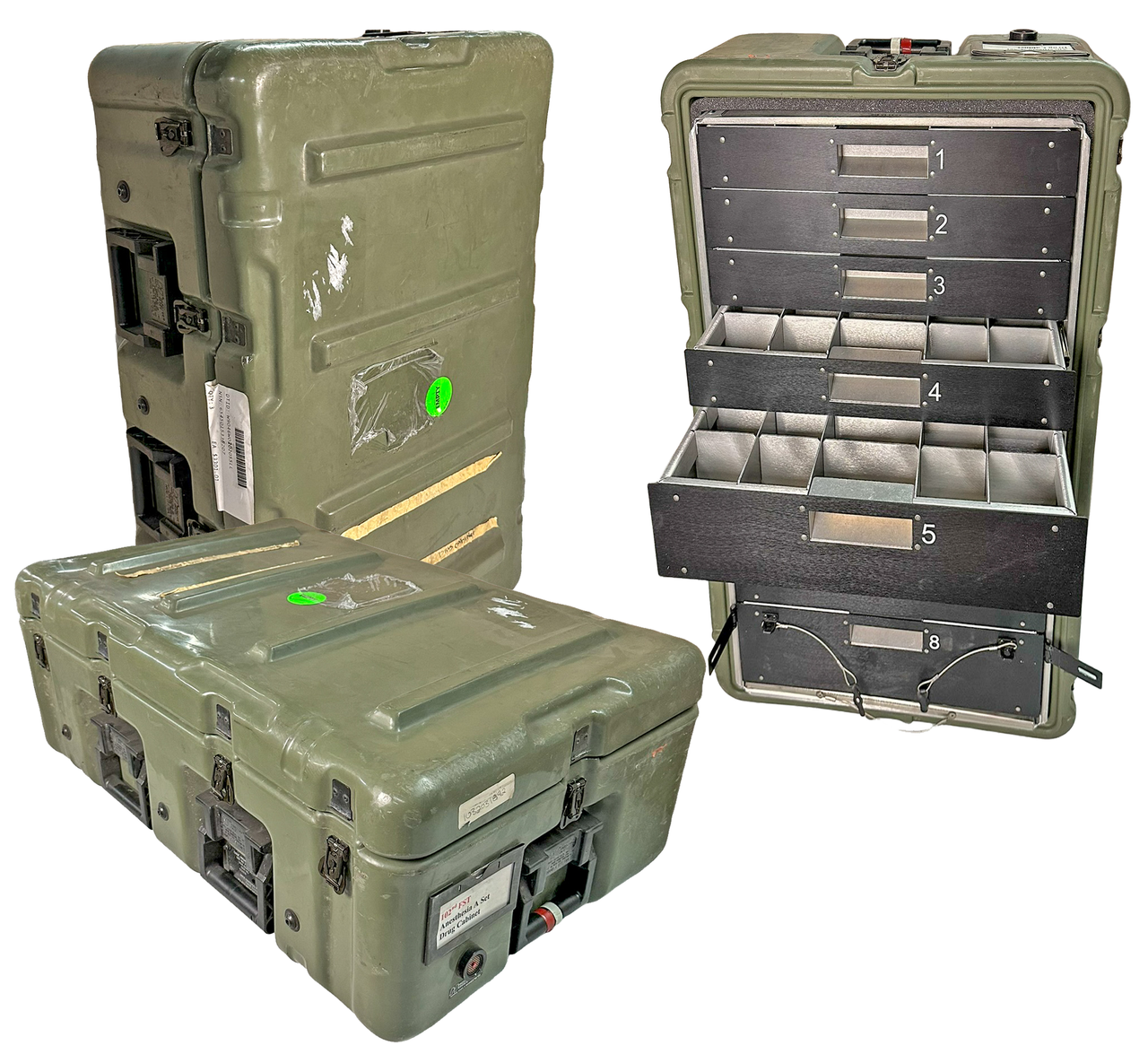 米軍　HARDIGG CASE Pelican/Hardigg 8 Drawer Medical Supply Case MedChest