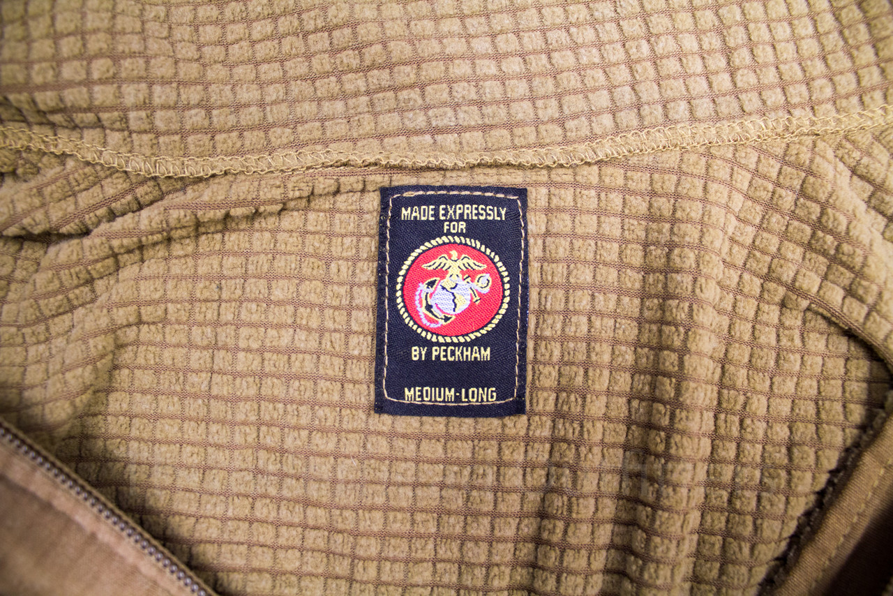 peckham usmc grid fleece pullover