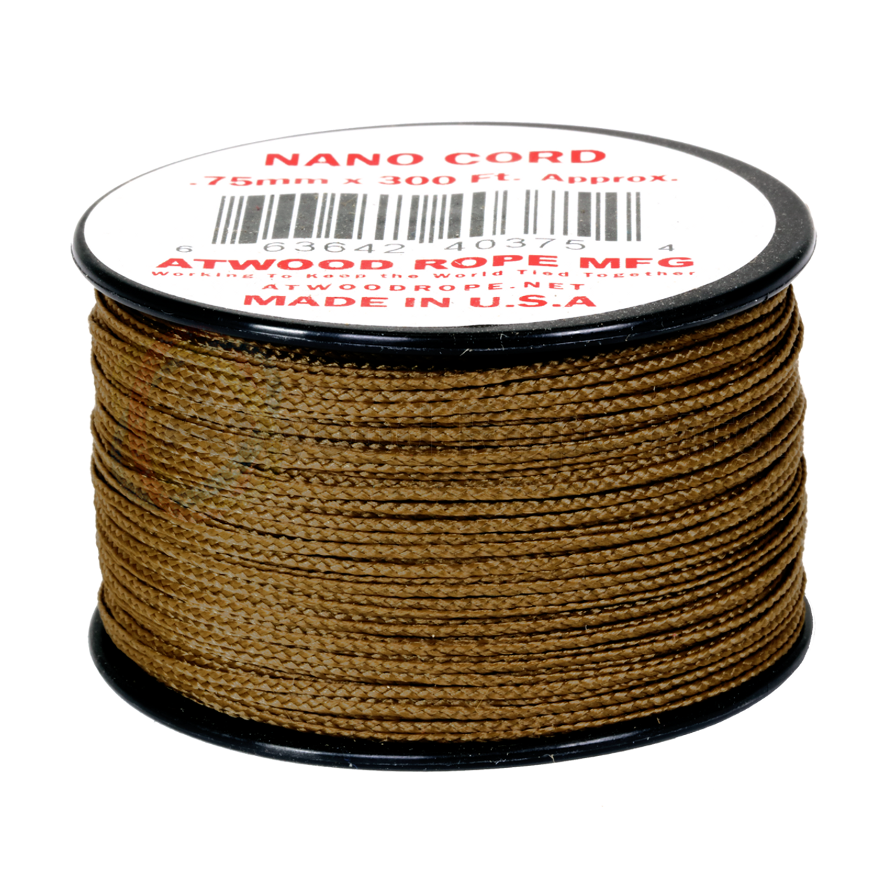 Atwood Nano Cord .75mm 300ft Small Spool Lightweight Braided Cord