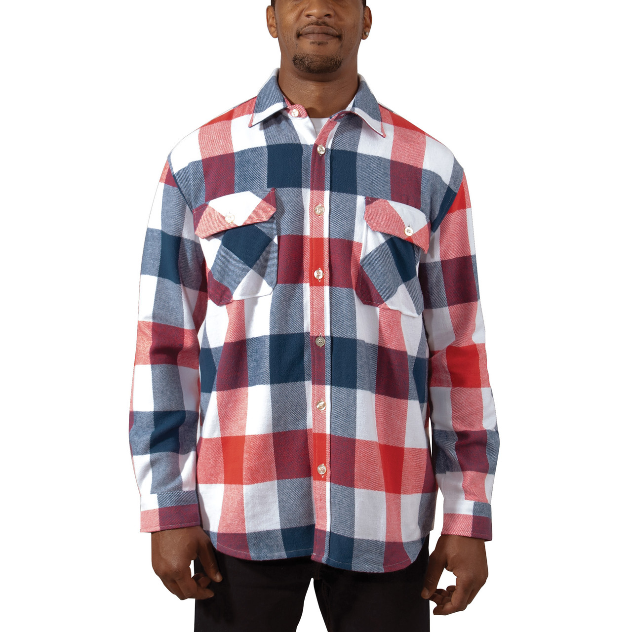 Rothco Extra Heavyweight Buffalo Plaid Flannel Shirt - Thunderhead