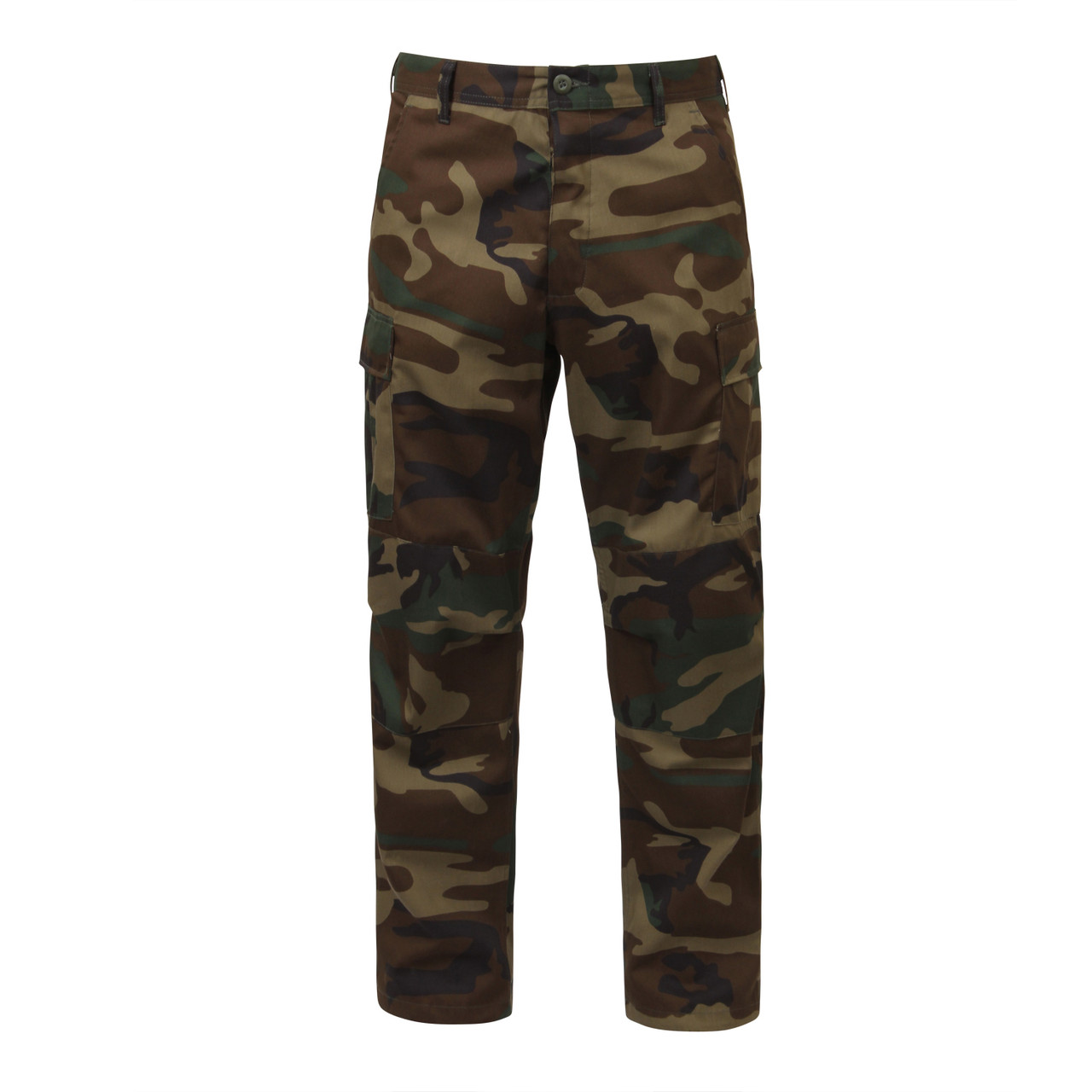 Woodland BDU Army Fatigue Cargo Pants - Hip Hop Closet