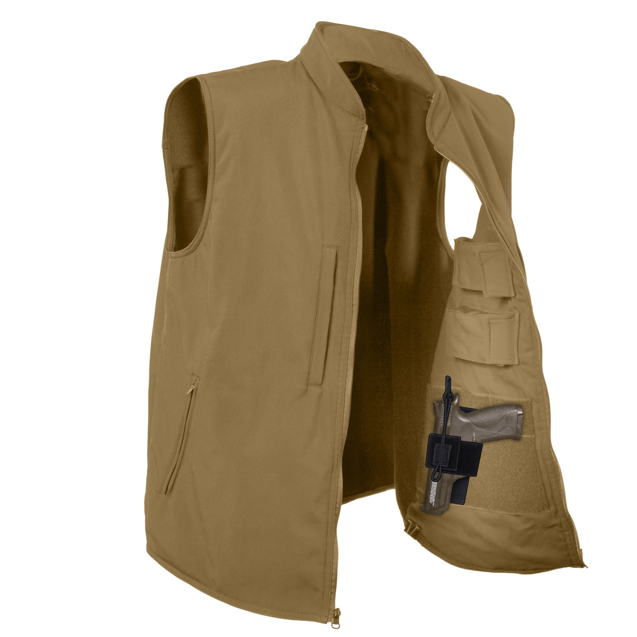 Concealed sales vest holster