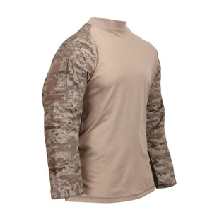 Rothco Tactical Airsoft Combat Shirt: Desert Digital Camo
