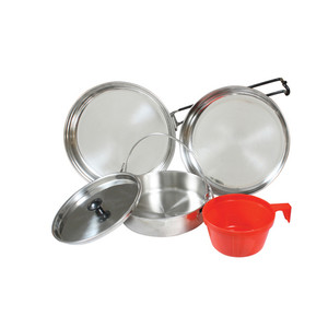 Rothco 5 Piece Stainless Steel Mess Kit Rothco 5 Piece Stainless Steel Mess Kit
