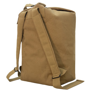 Rothco Nomad Canvas Duffle Backpack: Coyote Brown