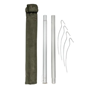 Polish 2-Piece Tent Poles w/ OD Pouch, Polish Military Surplus
