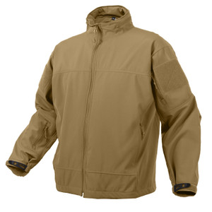 Rothco Covert Ops Lightweight Soft Shell Jacket: Coyote Brown