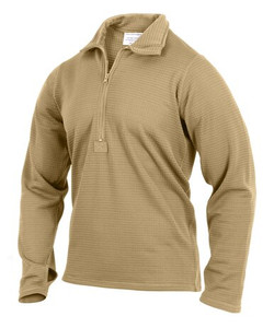 Rothco ECWCS Grid Fleece Top: Coyote Brown