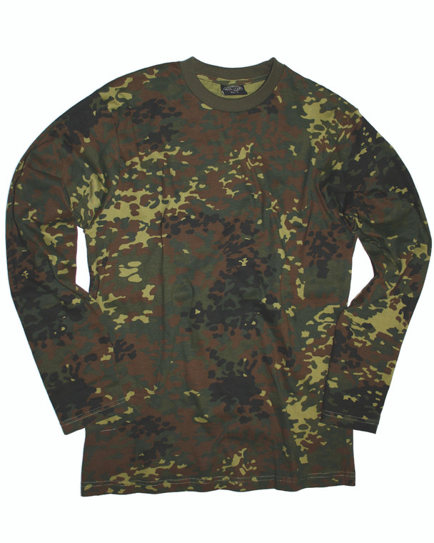 Flecktarn Camo Long Sleeve T-Shirt