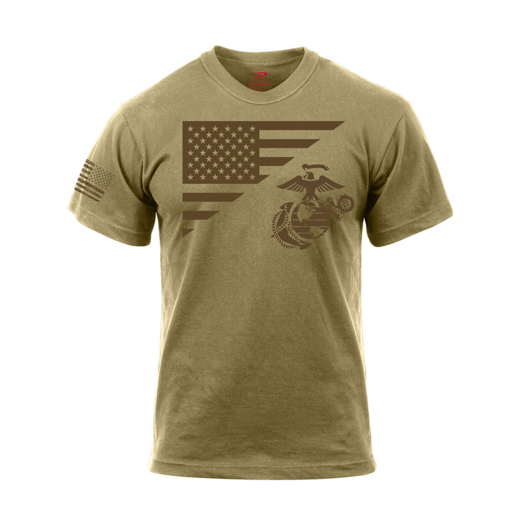 Rothco US Flag / USMC Eagle, Globe, & Anchor T-Shirt