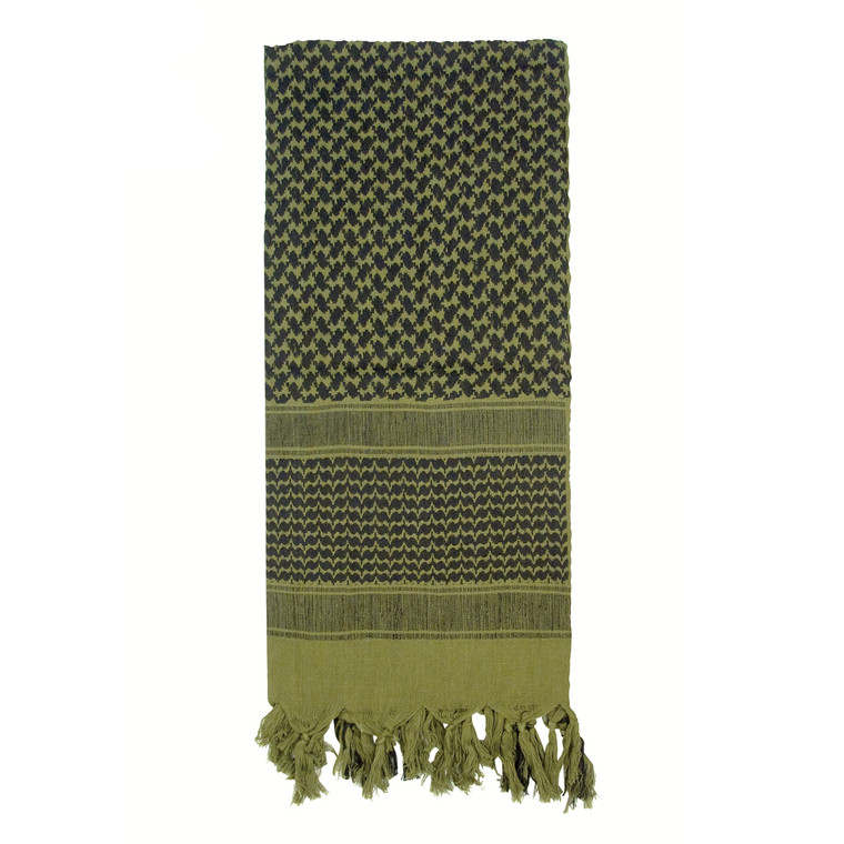 Rothco Lightweight Shemagh Tactical Scarf: Olive Drab & Black