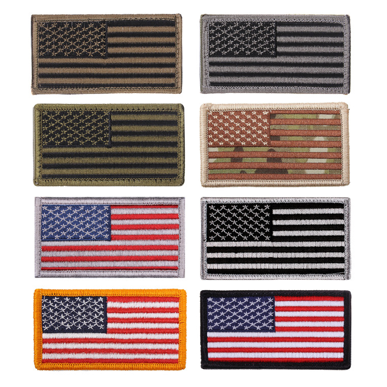 American Flag Patch w/ Hook Back