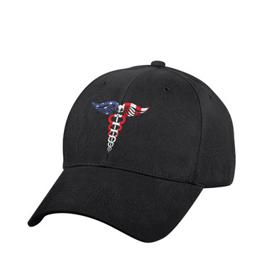 Rothco Medical Symbol (Caduceus) Low Profile Hat - Red / White / Blue