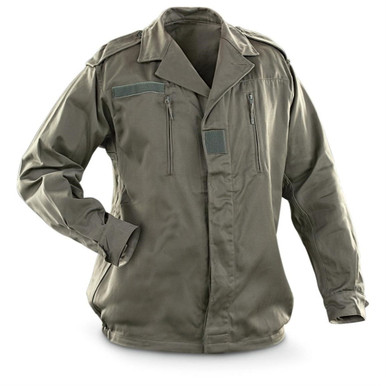 French OD F2 Field Jacket, French Military Surplus