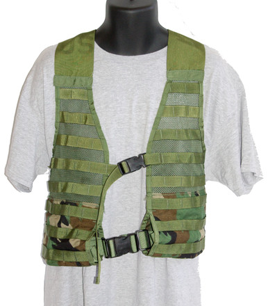 Fighting Load Carrier Vest (Woodland), USGI: US Military Surplus